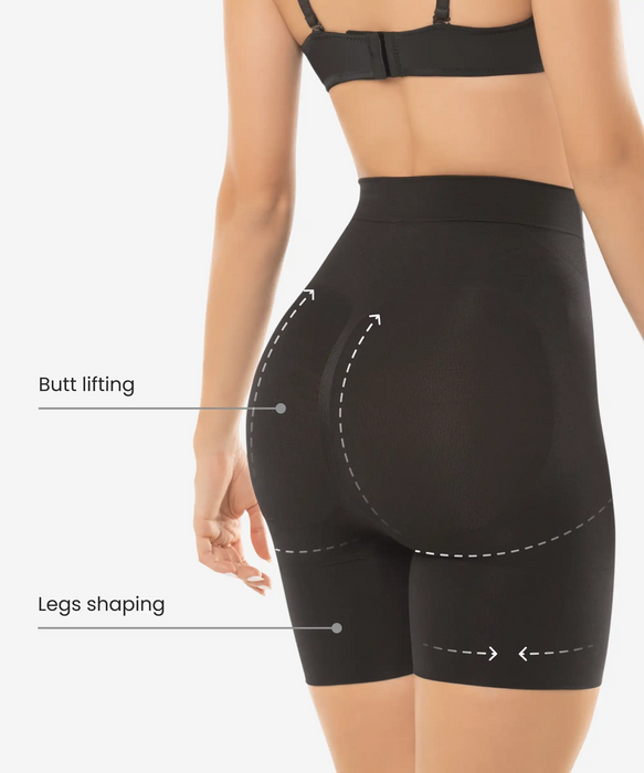 Abdomen Contouring Seamless Thermal Shorts - Style 1504-CYSM Shapers- Seamless.