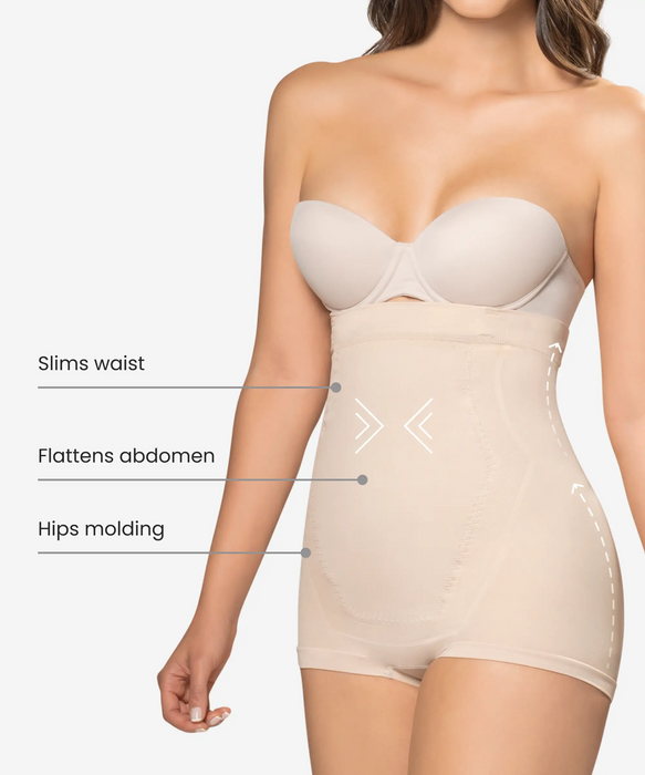 Seamless underbust body shaper in boyshort - Style 1580-CYSM Shapers- Seamless.