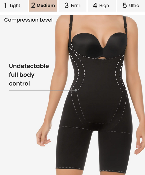 Black Seamless Bodysuit 3-Pack in style 1585-CYSM Shapers- Bundle.