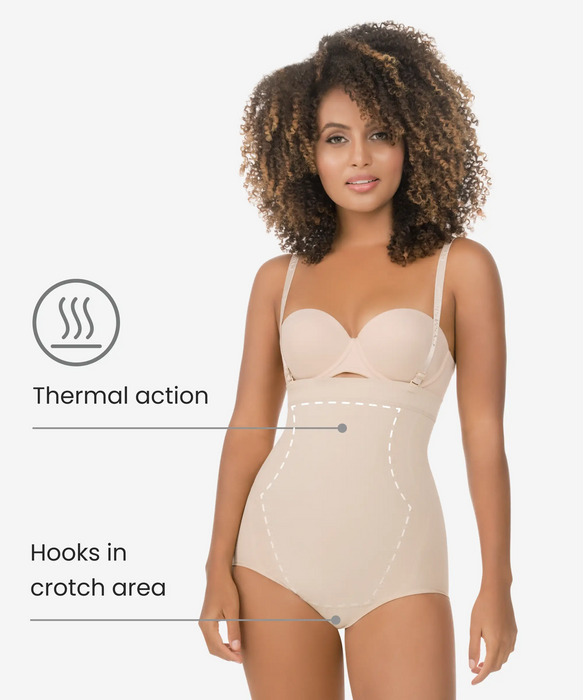 High-waist tummy control shaper in panty - Style 1595-CYSM Shapers- Seamless.