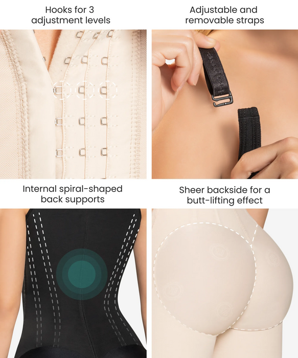 High control shaper & extra back support - Style 204-CYSM Shapers- .