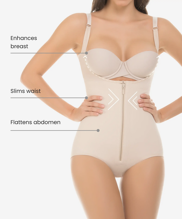 Slimming body shaper with back support - Styles 2108/2113-CYSM Shapers- Ultra-Compresion.