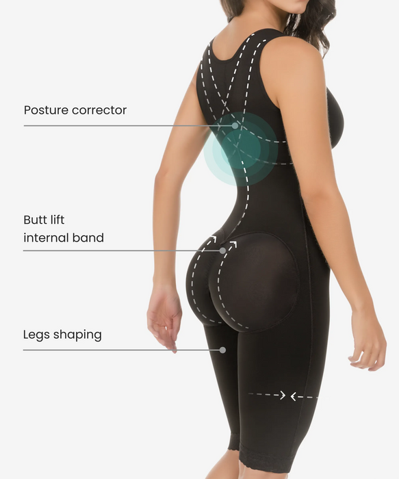 Posture Correcting Firm Compression Bodysuit - 234 Style-CYSM Shapers- Masaje Constante.