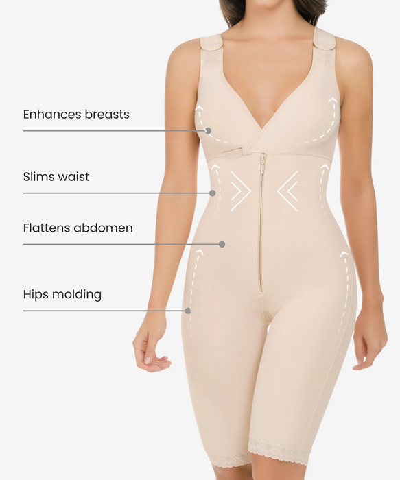 Posture Correcting Firm Compression Bodysuit - 234 Style-CYSM Shapers- Masaje Constante.