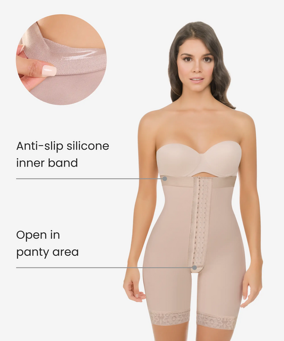 Strapless gradual compression bodysuit - Style 258-CYSM Shapers- Shapewear.