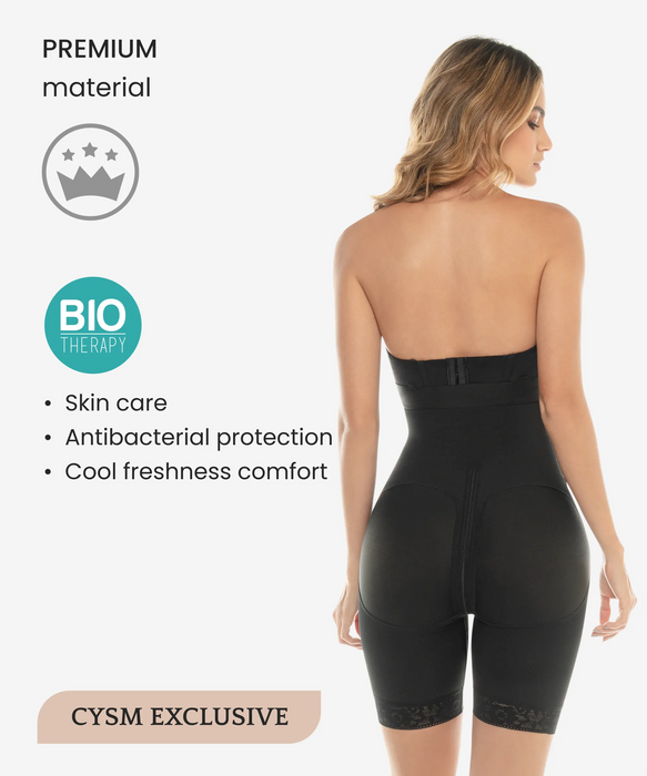 Strapless Compression Bodysuit With Zip Crotch - Style 260-CYSM Shapers- Shapewear.