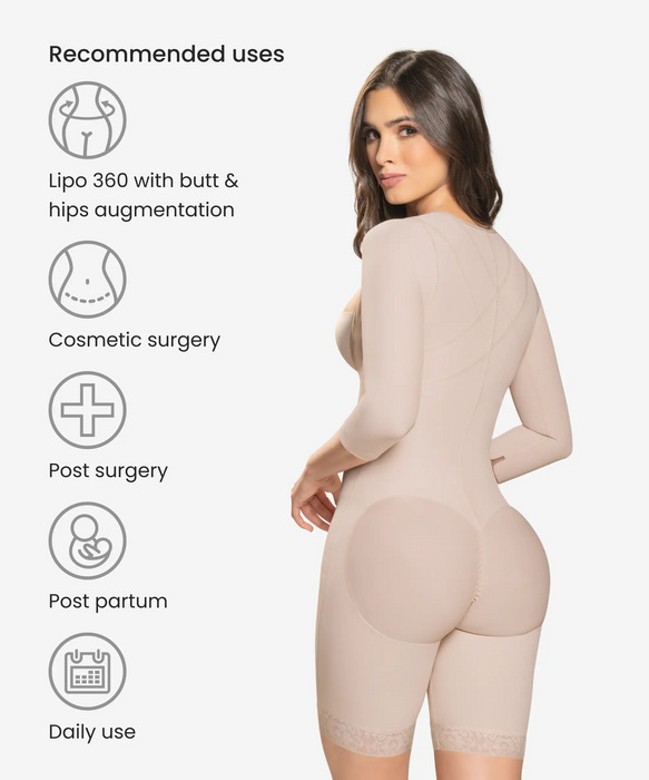 Arm shaping gradual compression bodysuit - Style 294-CYSM Shapers- Shapewear.