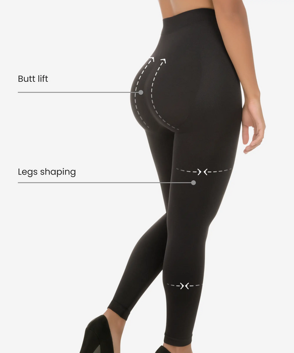 Seamless abdomen control butt-lifter leggings - Style 3108-CYSM Shapers- Seamless.