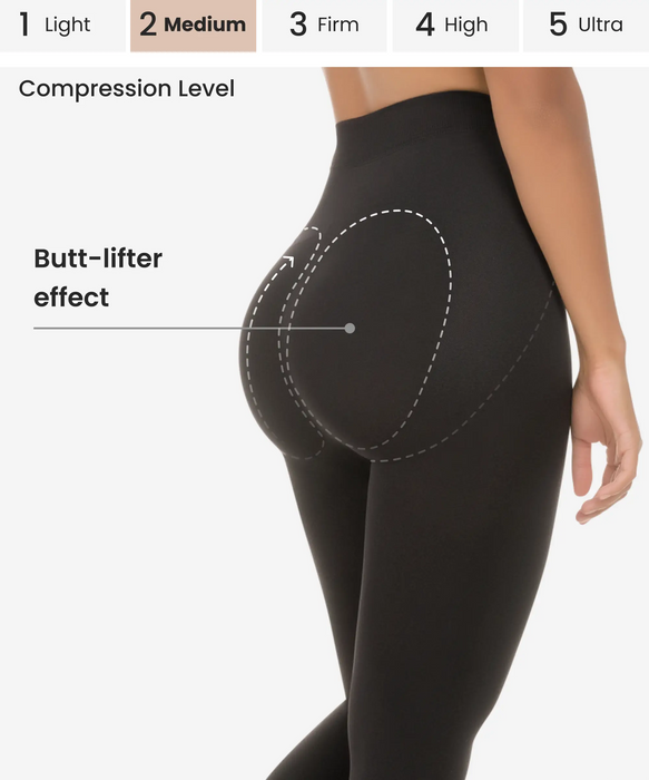 Seamless abdomen control butt-lifter leggings - Style 3108-CYSM Shapers- Seamless.