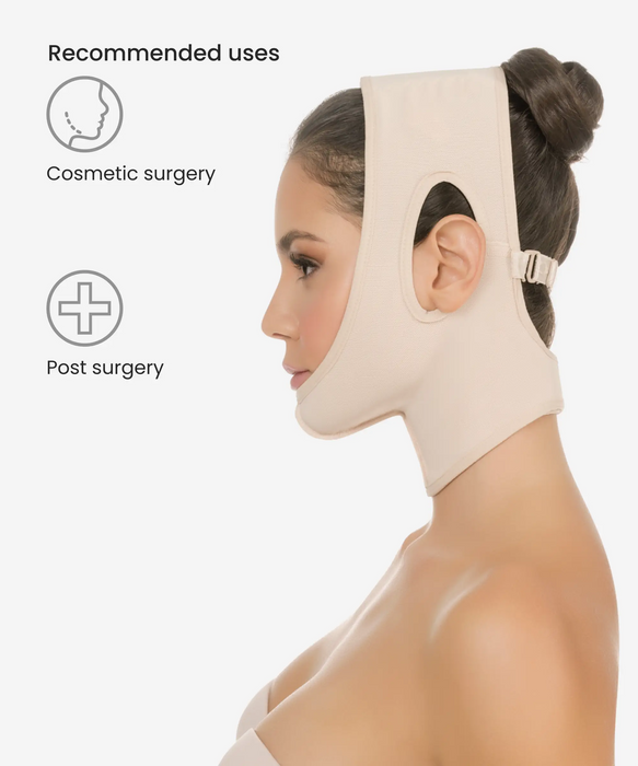 Post surgery compression face wrap - Style 356-CYSM Shapers- Shapewear.