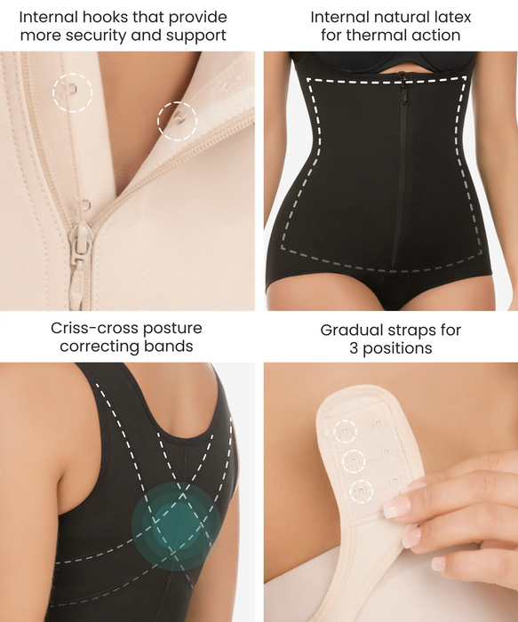 Thermal body shaper with wide straps - Style 385-CYSM Shapers- Termico.