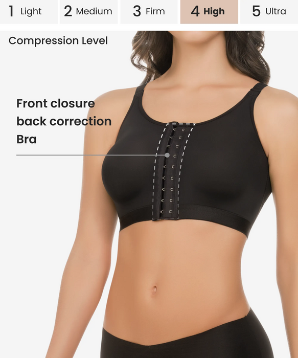 Front closure bust support bra - Style 440-CYSM Shapers- Ultra-Compresion.