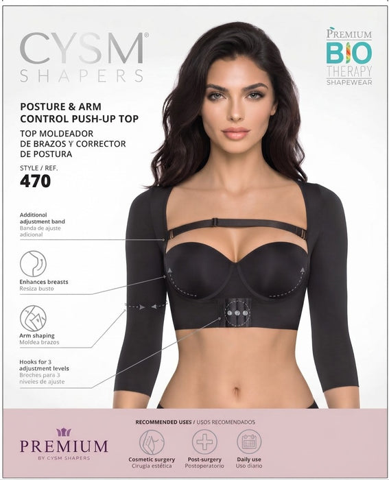 Arm Shaping Vest Style 470 — Posture Corrector & 3-Row Hook Closure