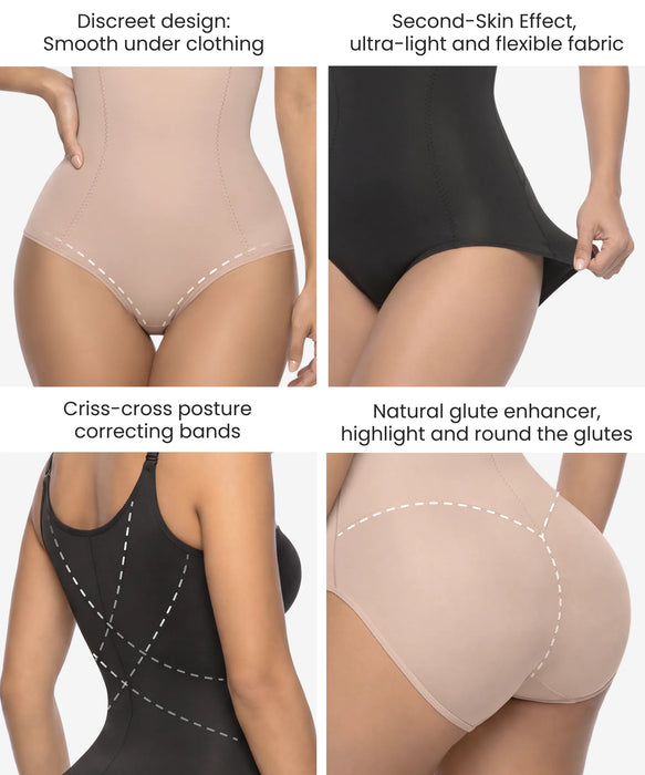 Ultra-Light Sculpting Body Panty Style 506  High Compression & Booty Lift