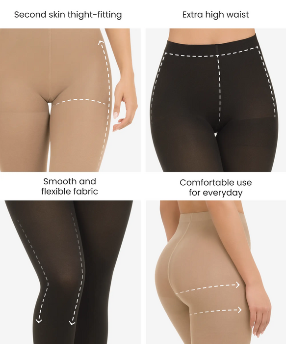 High compression pantyhose for varicose veins - Style 61-CYSM Shapers- Medias.