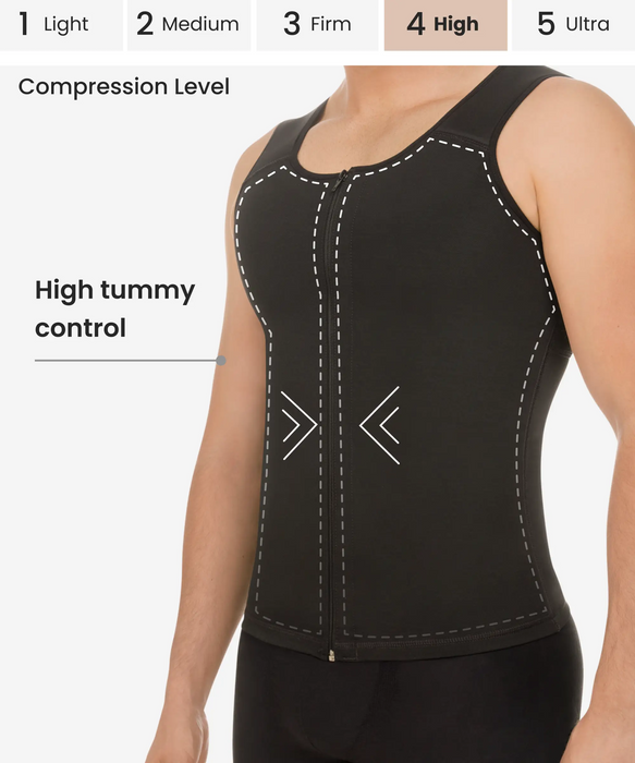 Men’s posture corrector thermal vest - Style 7005-CYSM Shapers- Ultra-Compresion.