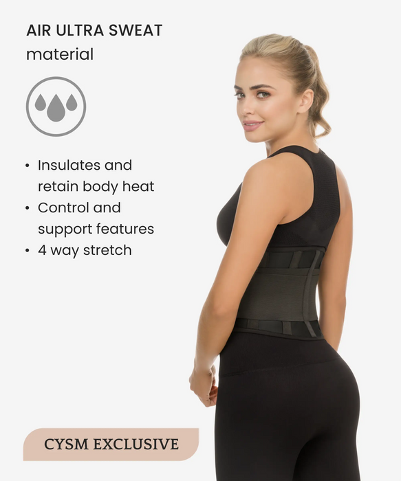 Workout sweat enhancing waistband - Style 8007-CYSM Shapers- Ultra-Compresion.