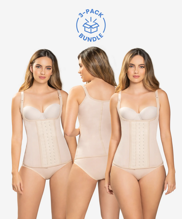 Nude Ultra Waist Cincher 3-Pack in style 1331-CYSM Shapers- Bundle.