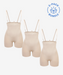 Seamless Strapless Full Body Shaper 3-Pack in style 1588-CYSM Shapers- Bundle.