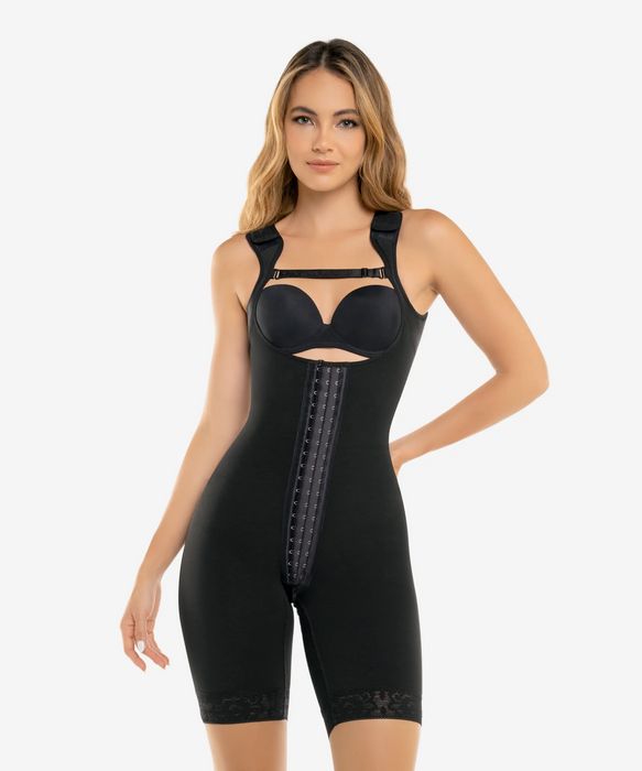 Hook closure high compression bodysuit with zip crotch - Style 461-CYSM Shapers- .