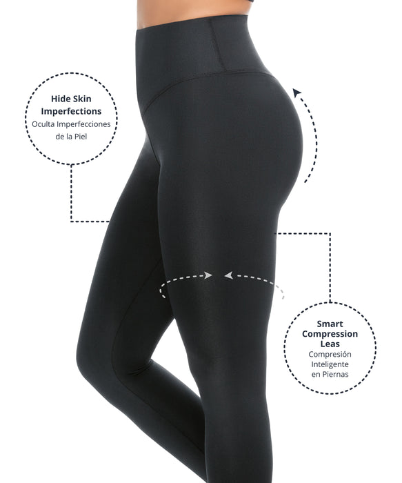 941-Double Compression and Abdomen Fit Legging Control-CYSM Shapers- Fit Leggings.