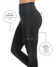 941-Double Compression and Abdomen Fit Legging Control-CYSM Shapers- Fit Leggings.